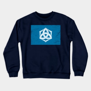 Kashiwazaki, Niigata Trinity Symbol - Distressed Crewneck Sweatshirt